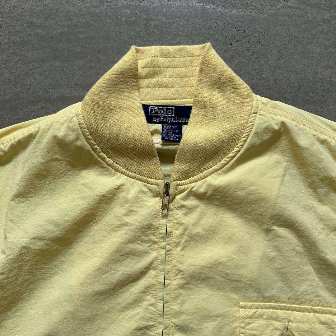 超レアモデル 90s ラルフローレン スウィングトップ イエロー 香港製 美品