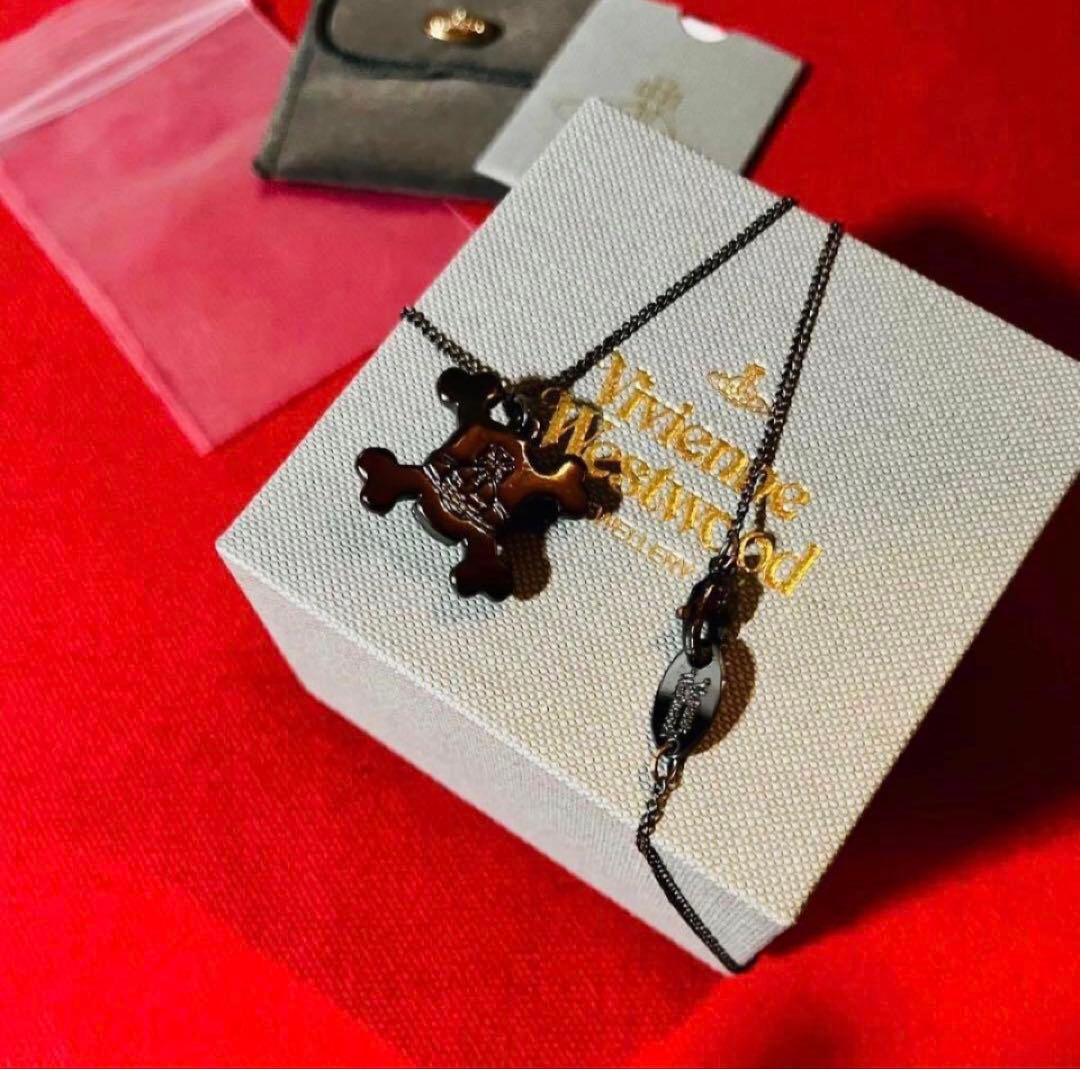 激レア✴︎美品✴︎超希少✴︎ヴィヴィアンウエストウッド✴︎スカル＆クロスボーンネックレス