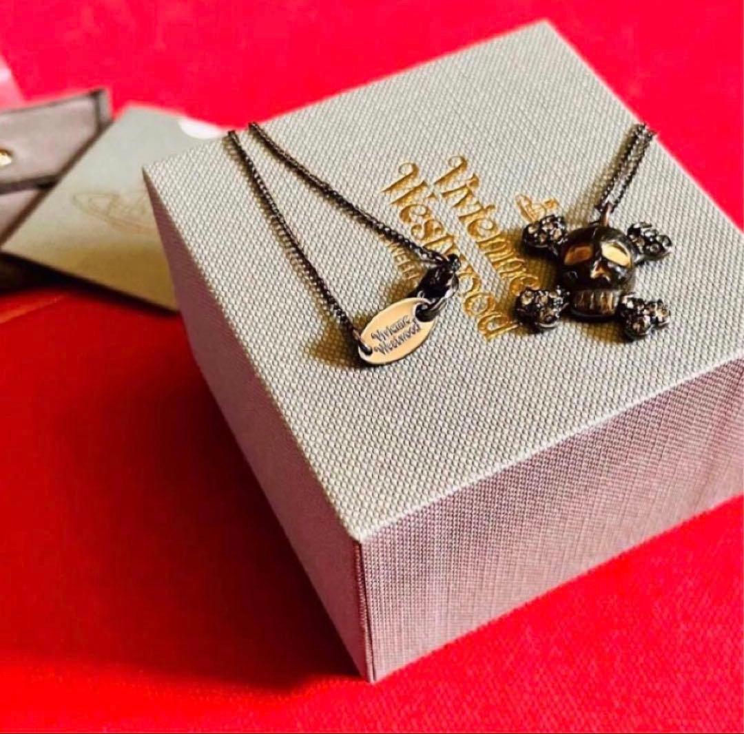 激レア✴︎美品✴︎超希少✴︎ヴィヴィアンウエストウッド✴︎スカル＆クロスボーンネックレス