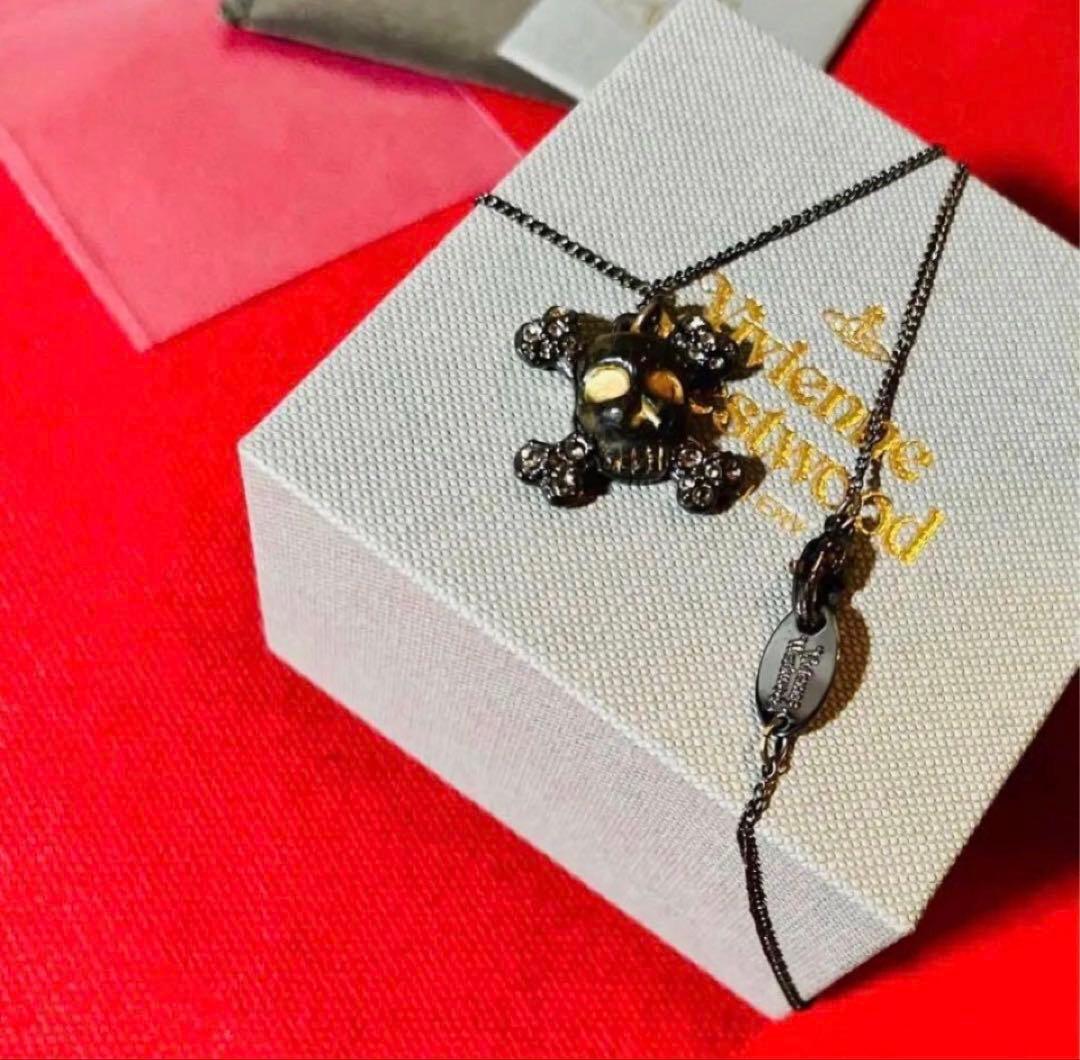 激レア✴︎美品✴︎超希少✴︎ヴィヴィアンウエストウッド✴︎スカル＆クロスボーンネックレス