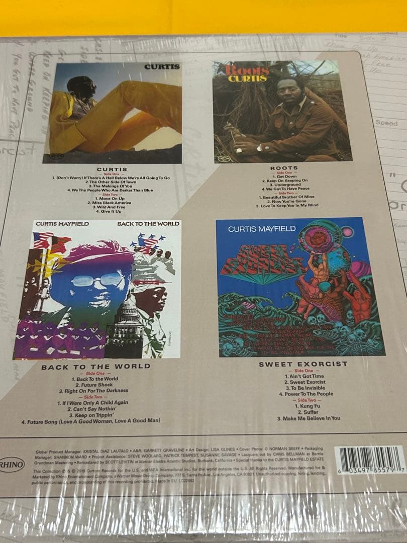 Curtis Mayfield Curtis 4枚組アナログレコード