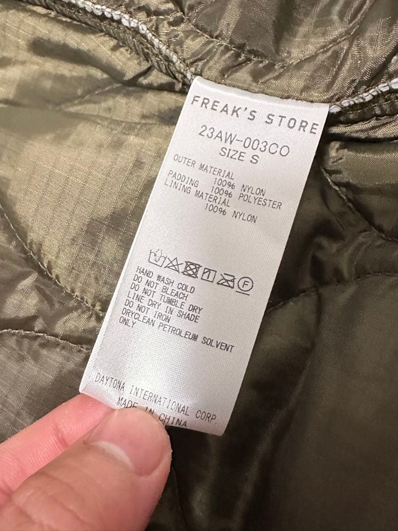 新年セールFREAK'S STORE モッズコート サイズS カーキ