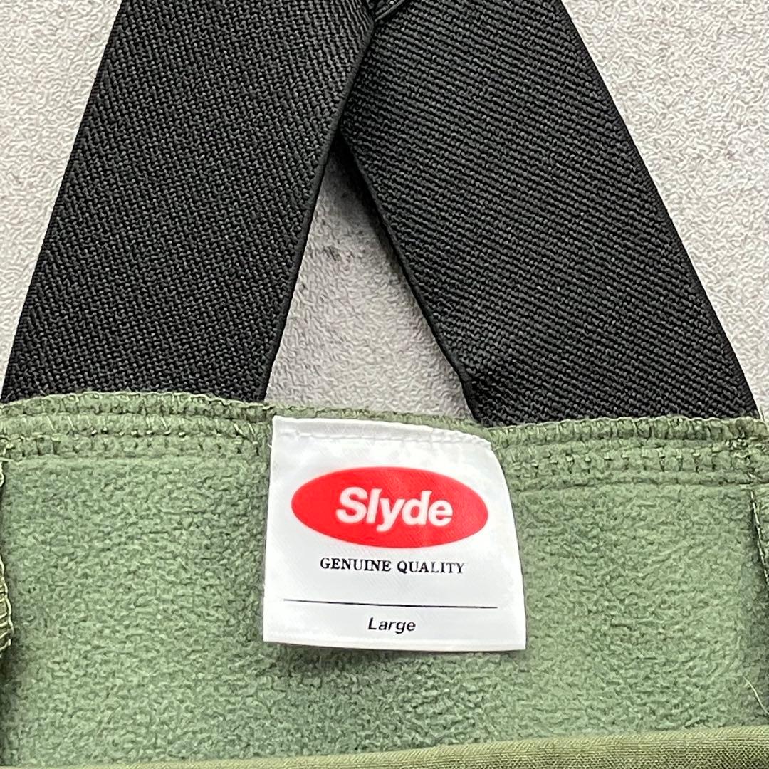 Slyde ビブパンツ オーバーオール スノボ スキー Lサイズ グリーン