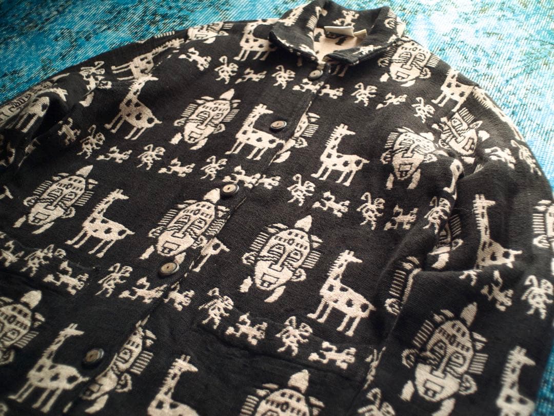 ジャケット・アウター 80s 90s CHICO'S native pattern coverall