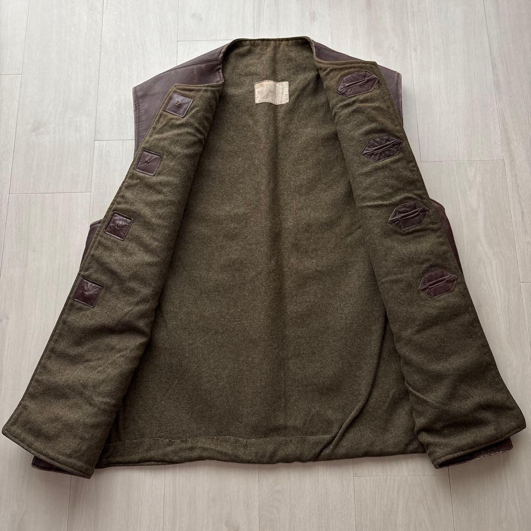 と*も様 40s ビンテージ イギリス軍 レザー ジャーキンベスト