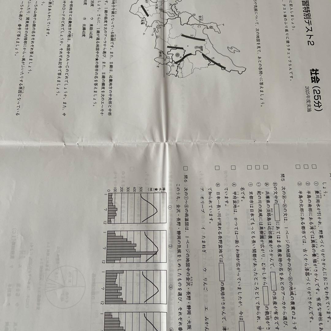 2025年 日能研 5年 夏期講習特別テスト❶❷❸
