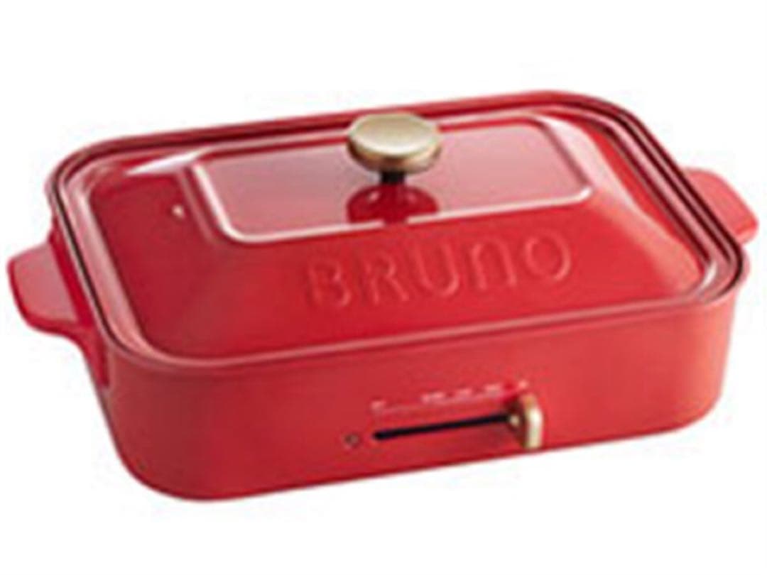 BRUNO コンパクトホットプレート レッド BOE021-RD