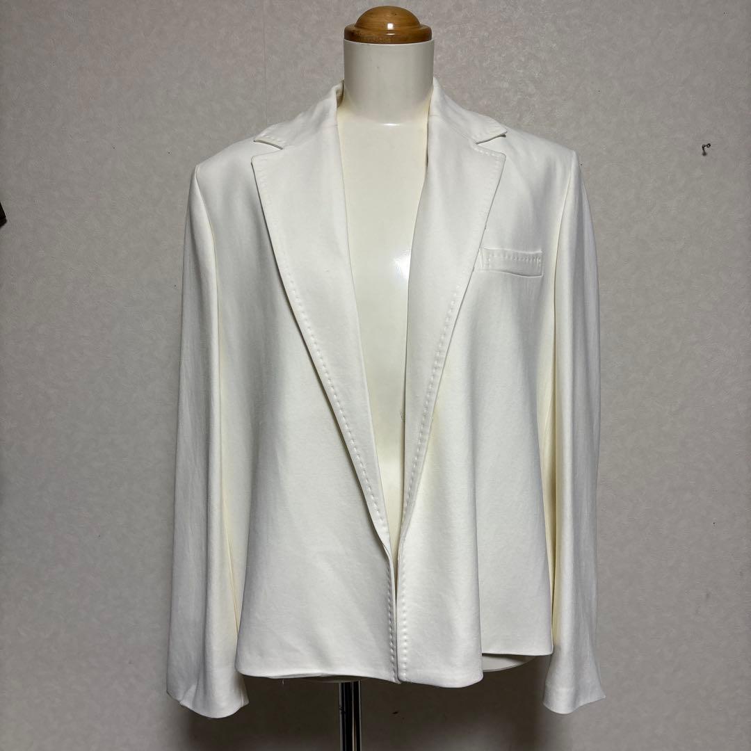 J626★新品 ザラ ステッチ ブレザー ジャケット 羽織り XS(7-9号)白