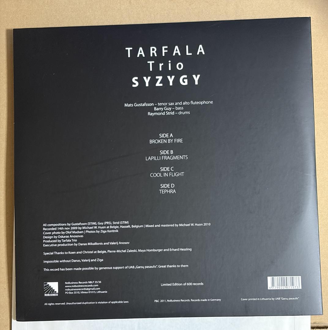 LP+EP Tarfala Trio/Syzygy テストプレス盤