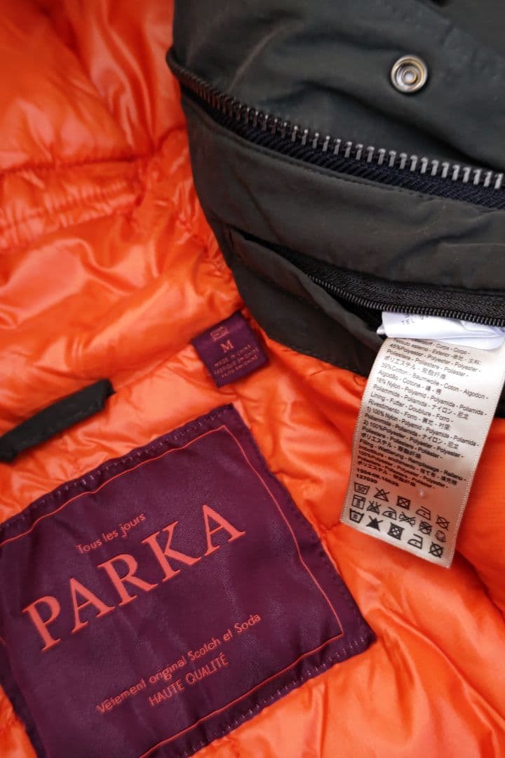 SCOTCH & SODA 中綿 PARKA モッズコート【M】オリーブグリーン