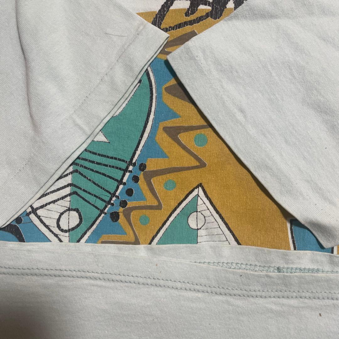 マ*サ様 80s Old. Stussy Zulu Tシャツ 仮面　ゾウリムシ