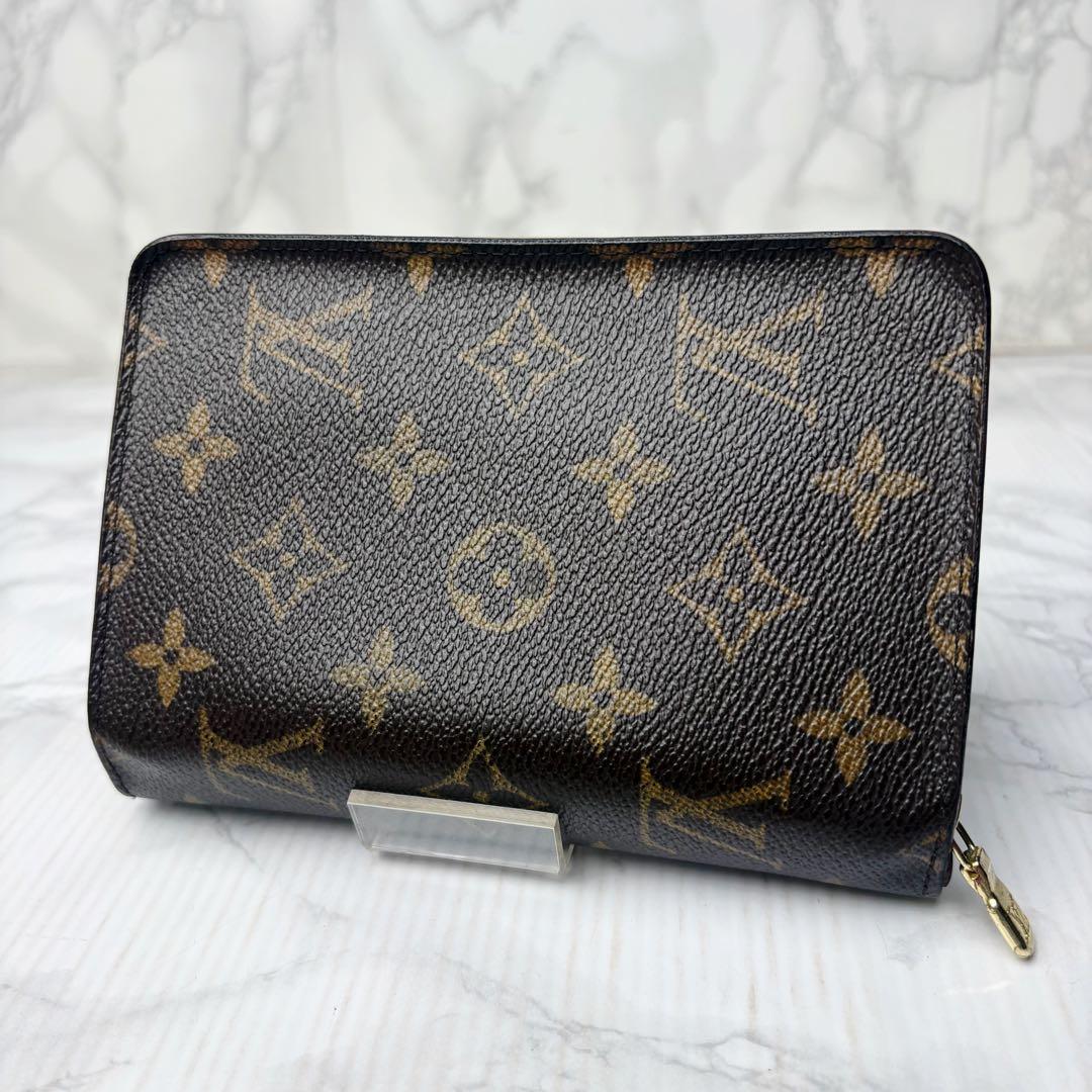 07 極上美品 Louis Vuitton モノグラム 二つ折り財布 e4