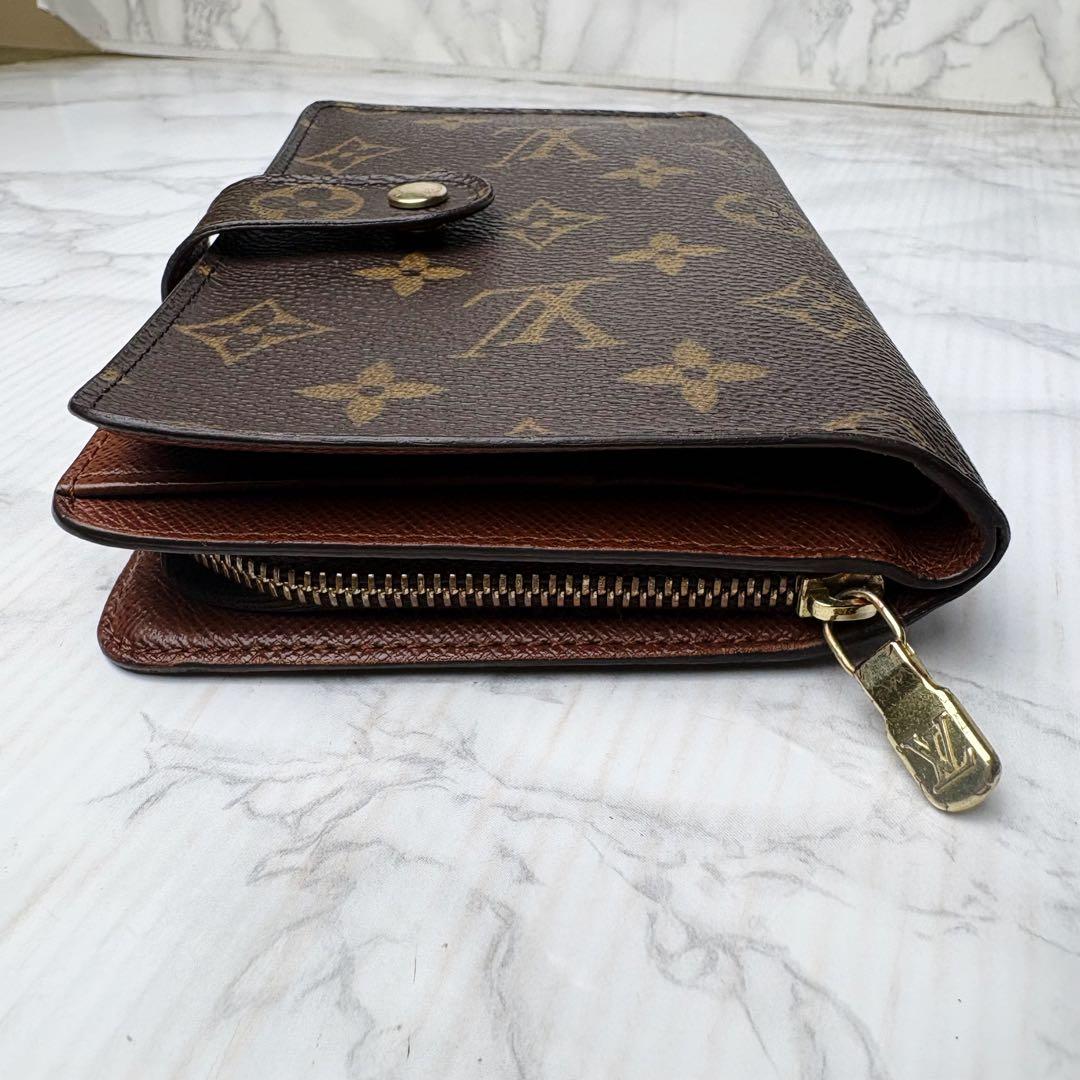 07 極上美品 Louis Vuitton モノグラム 二つ折り財布 e4