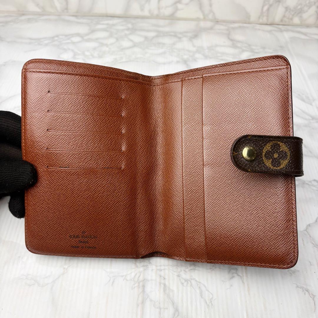 07 極上美品 Louis Vuitton モノグラム 二つ折り財布 e4