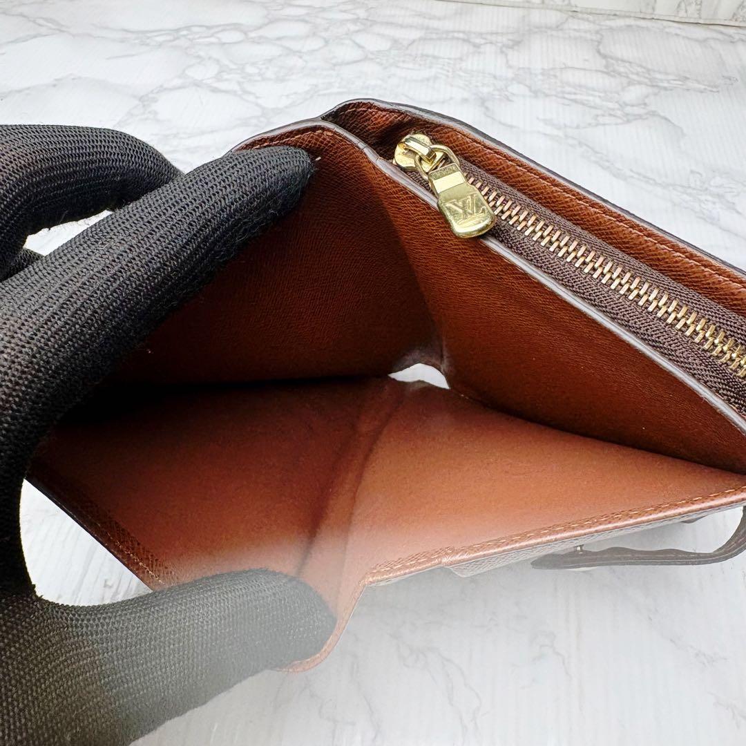 07 極上美品 Louis Vuitton モノグラム 二つ折り財布 e4