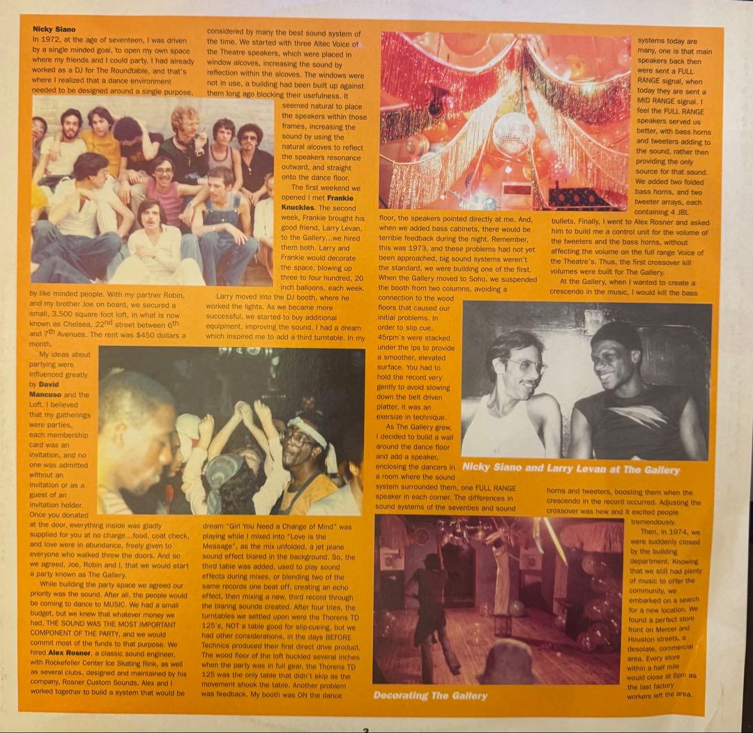 洋楽 Nicky Siano THE GALLERY 1973-77