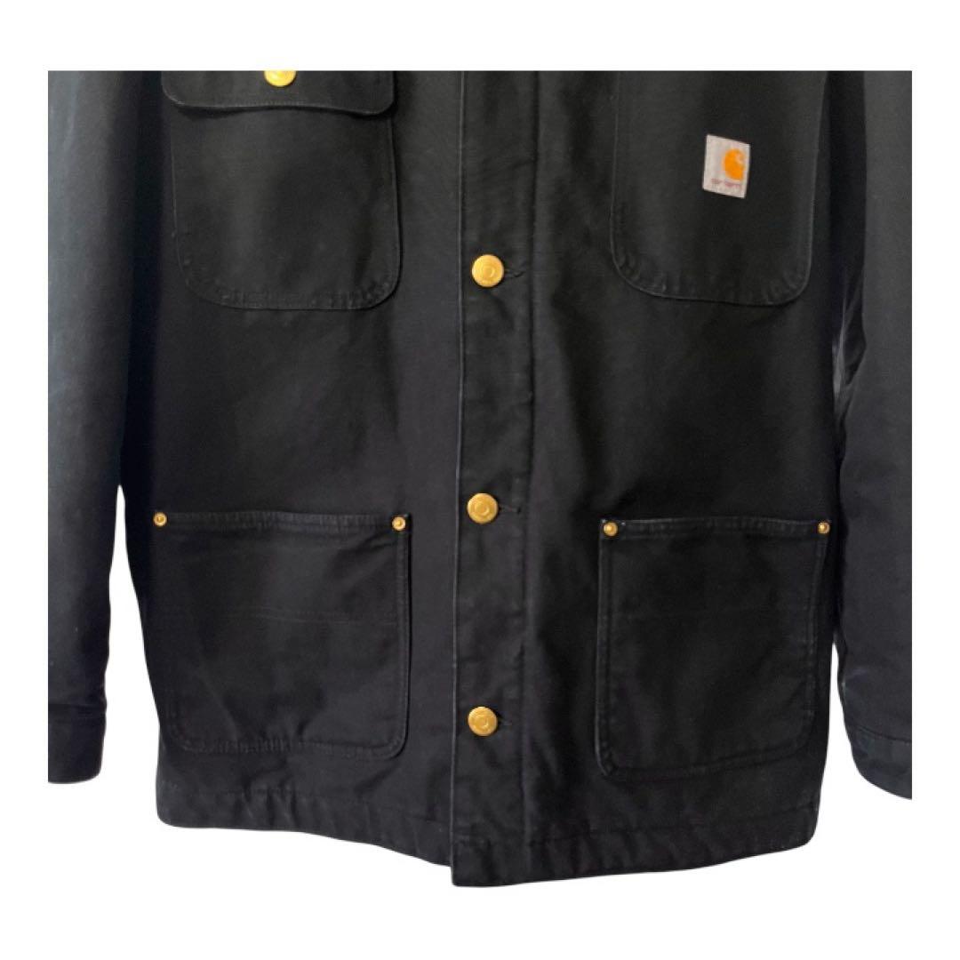 Carhartt C01 チョアコート ブラック ダック ルーズフィット XL