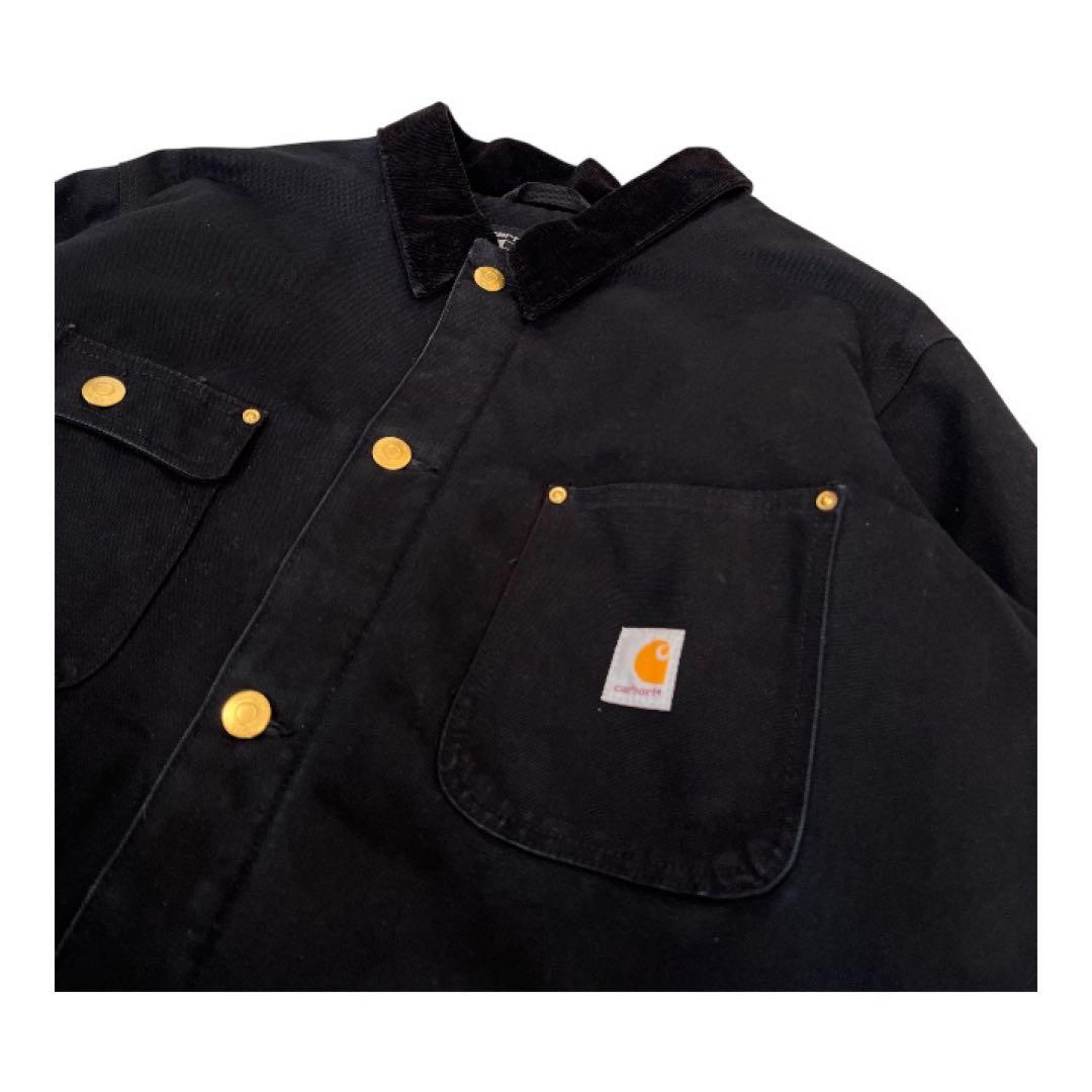 Carhartt C01 チョアコート ブラック ダック ルーズフィット XL