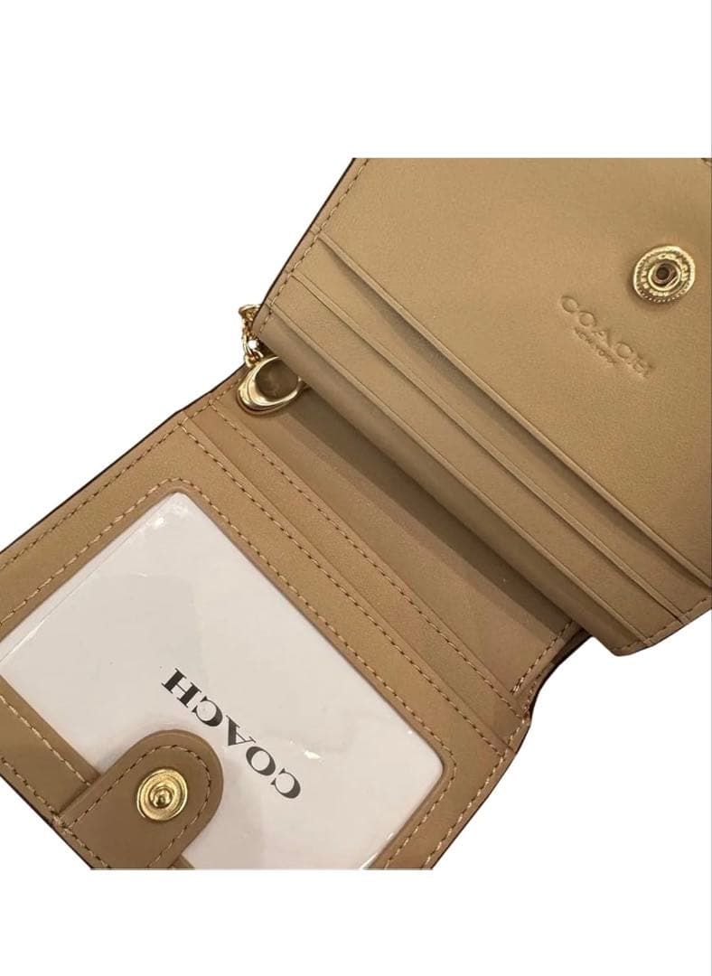 COACH ハート柄 二つ折り財布 並行輸入品