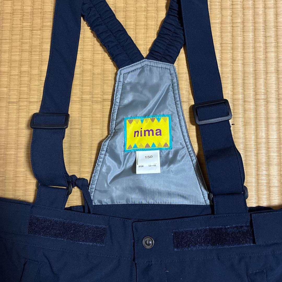 新品を値下❗️nima スキーウェア 150 タグ付き（135〜155センチ調整可