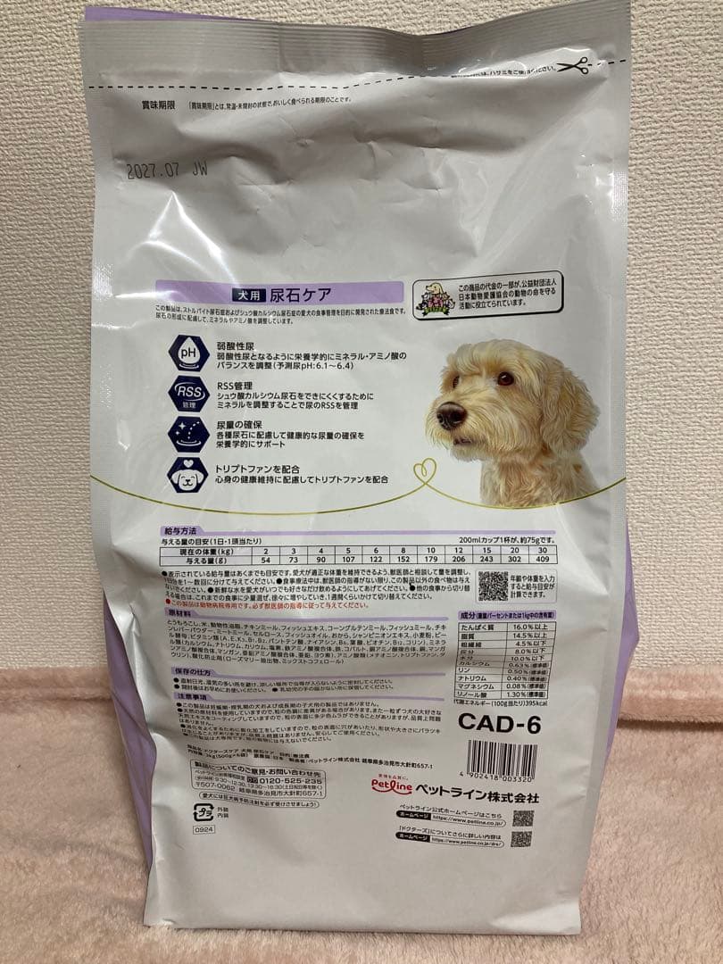 ドクターズケア 尿石ケア【犬用】 4.5kg