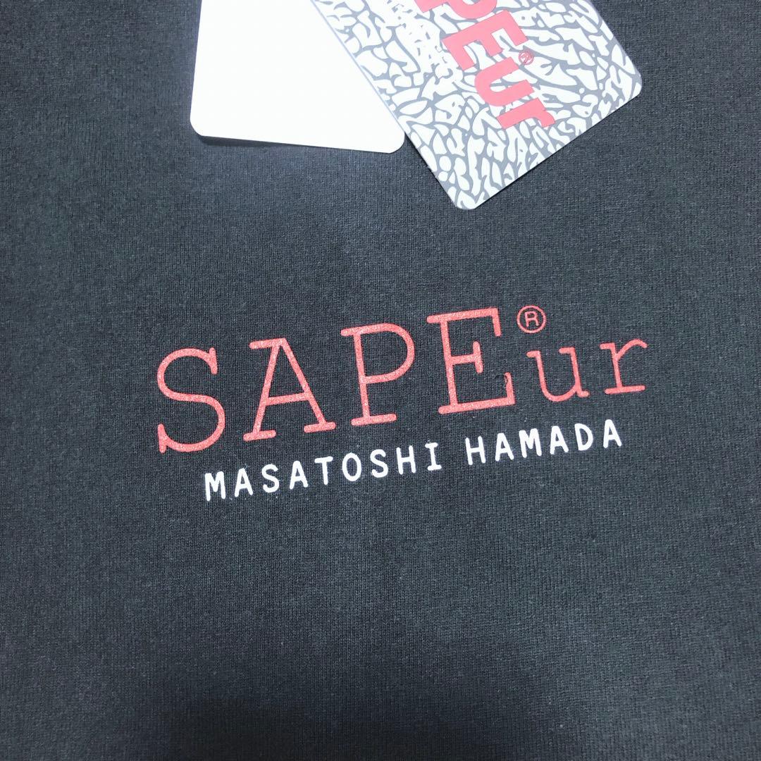 ★新品 SAPEur サプール 浜田雅功レジェンドスマイルヘッドＴシャツ XL黒