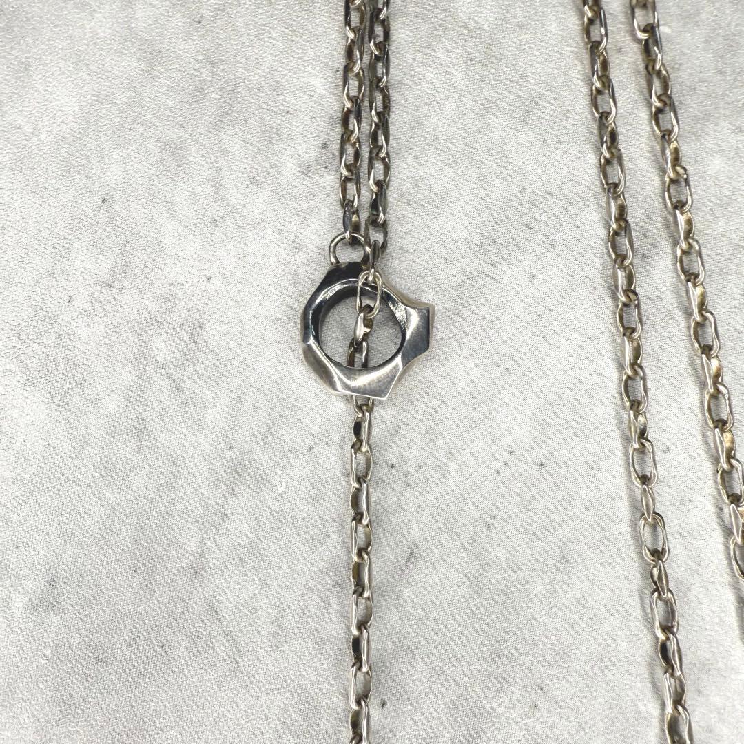 GARNI ガルニ クロッケリーY字ネックレス ロングネックレス シルバー