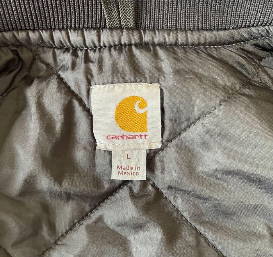 ★carhartt vtg ダックベスト V02 029 L★グレー★フェード