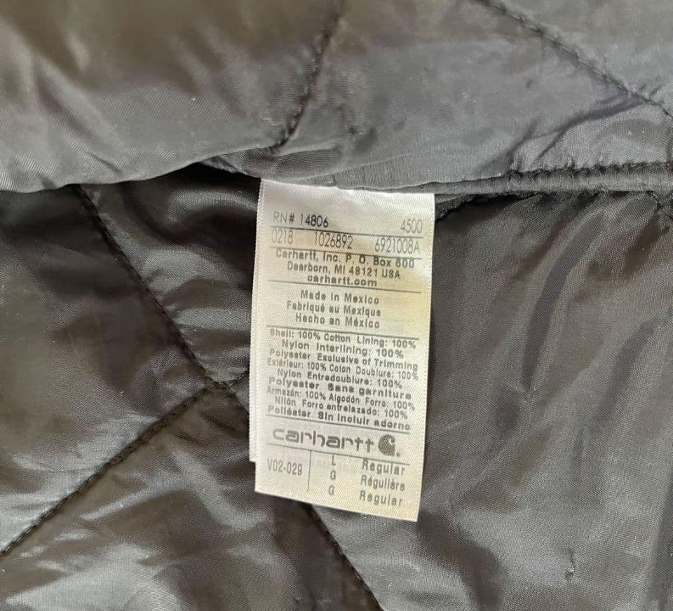 ★carhartt vtg ダックベスト V02 029 L★グレー★フェード