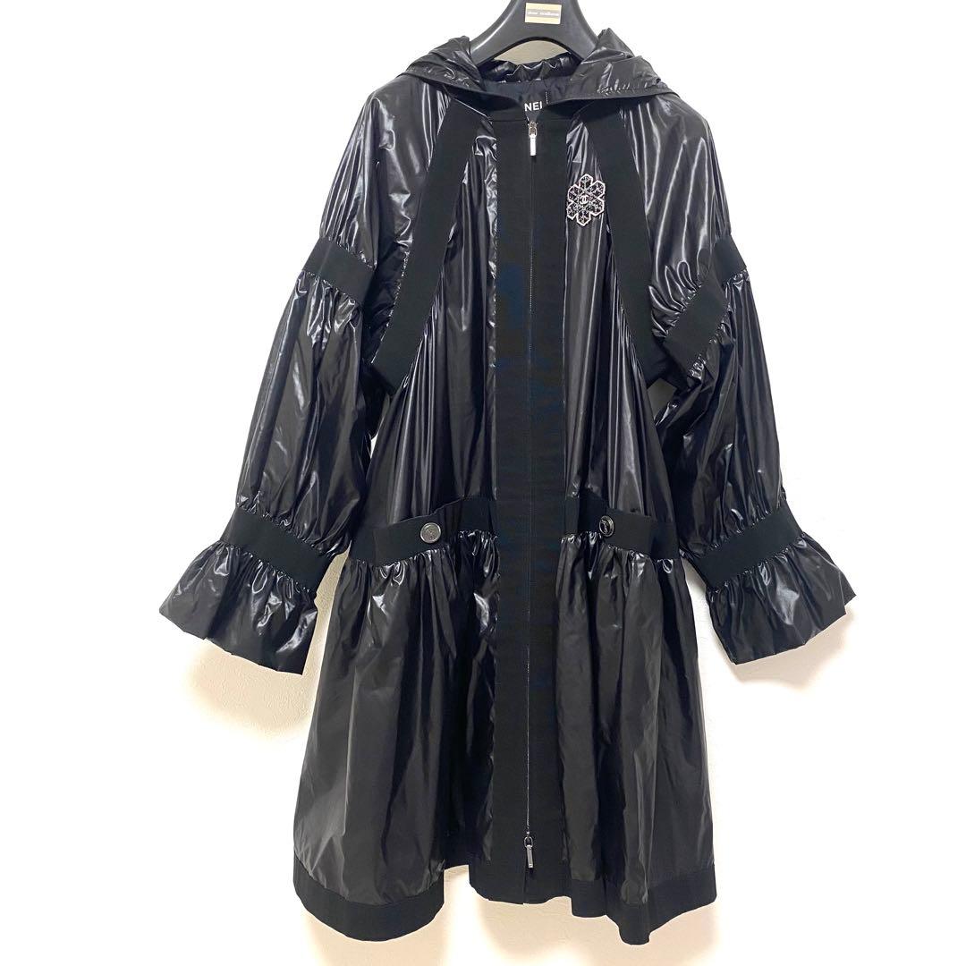 新品 CHANEL COCO シャネル NEIGE ギャザーコート コート 38