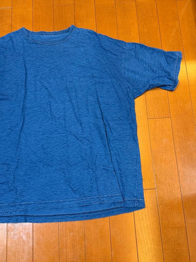 45rpm インディゴ　ビックシルエット　Tシャツ