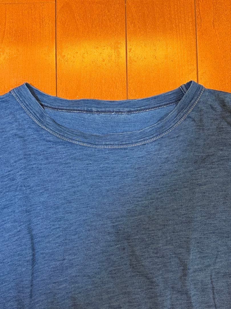 45rpm インディゴ　ビックシルエット　Tシャツ