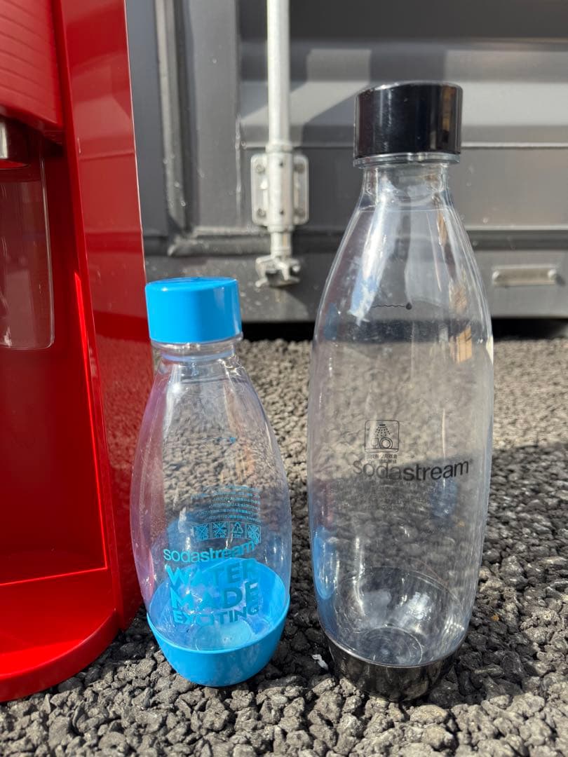 sodastream TERRA 赤 炭酸水メーカー ボトル2本付き
