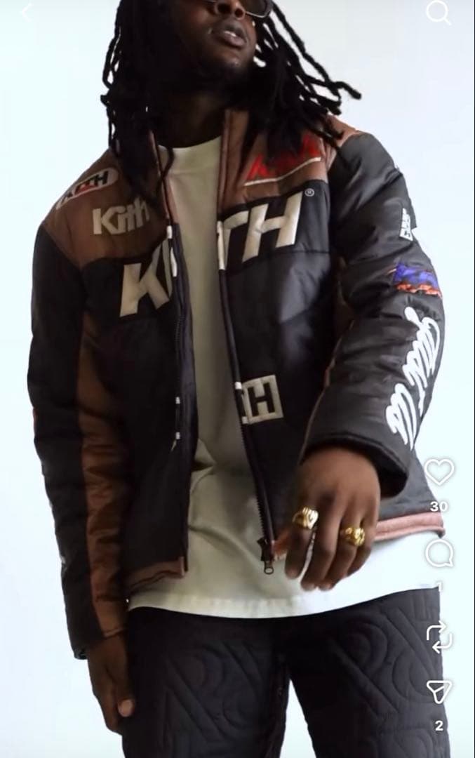 ジャケット・アウター KITH FullZip Brixton Puffed Shirt Jacket