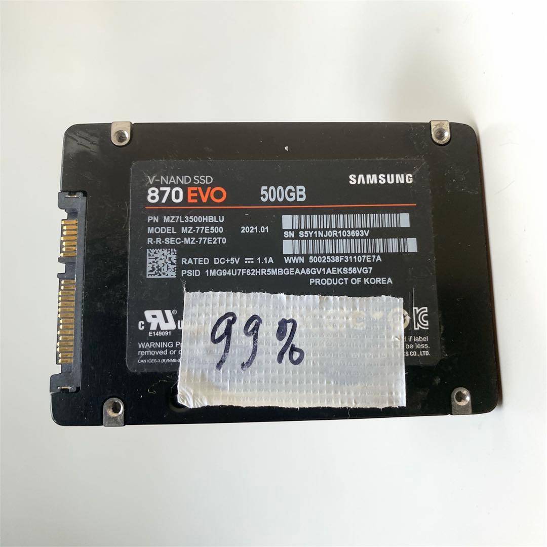 SSD　SATA　2.5インチ　SAMSUNG 870 EVO 500GB