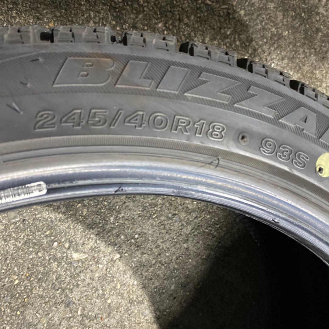 ◇中古溝有りブリザック245/40R18 4本　送料込み