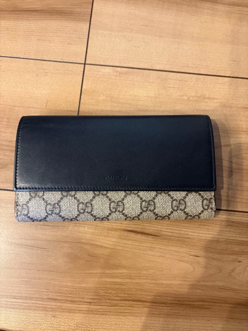 極美品GUCCI 長財布 PVC 二つ折り財布 GGスプリーム