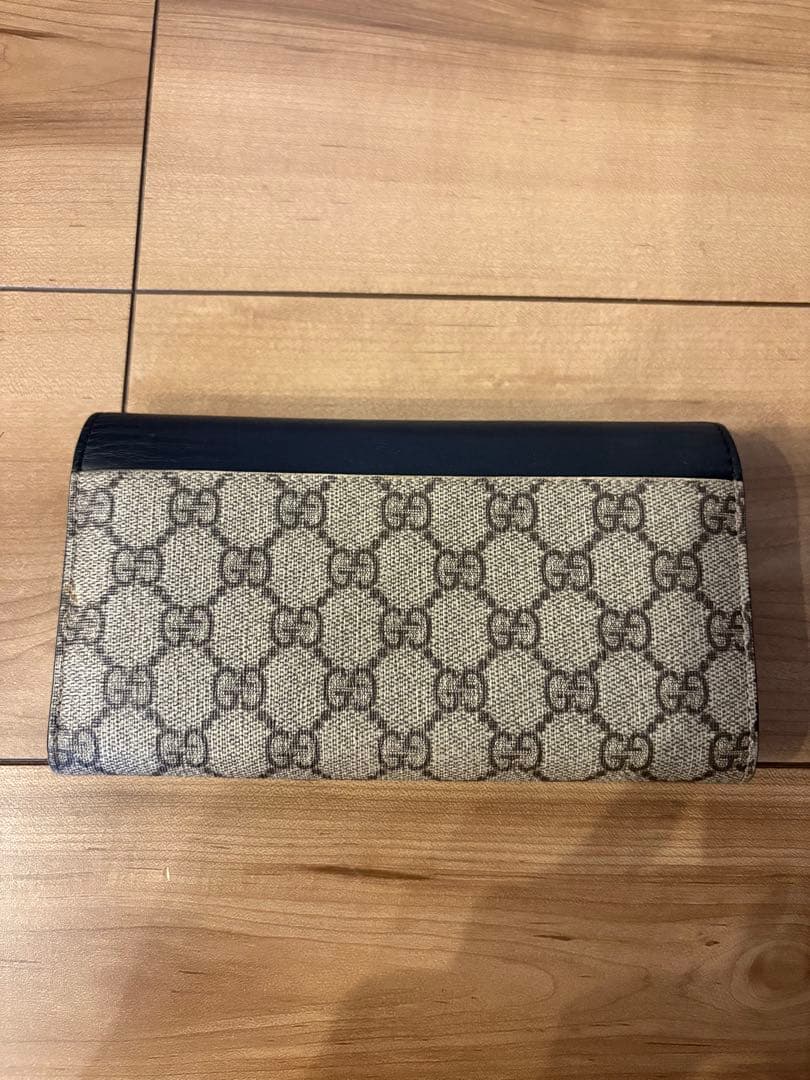 極美品GUCCI 長財布 PVC 二つ折り財布 GGスプリーム