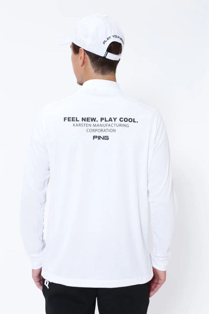 【新品】PING／ハイネック／モックネック／長袖／Ｍサイズ