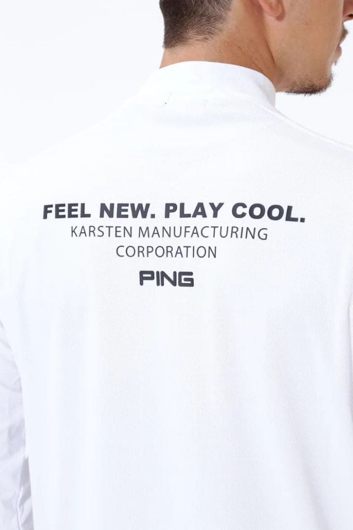 【新品】PING／ハイネック／モックネック／長袖／Ｍサイズ