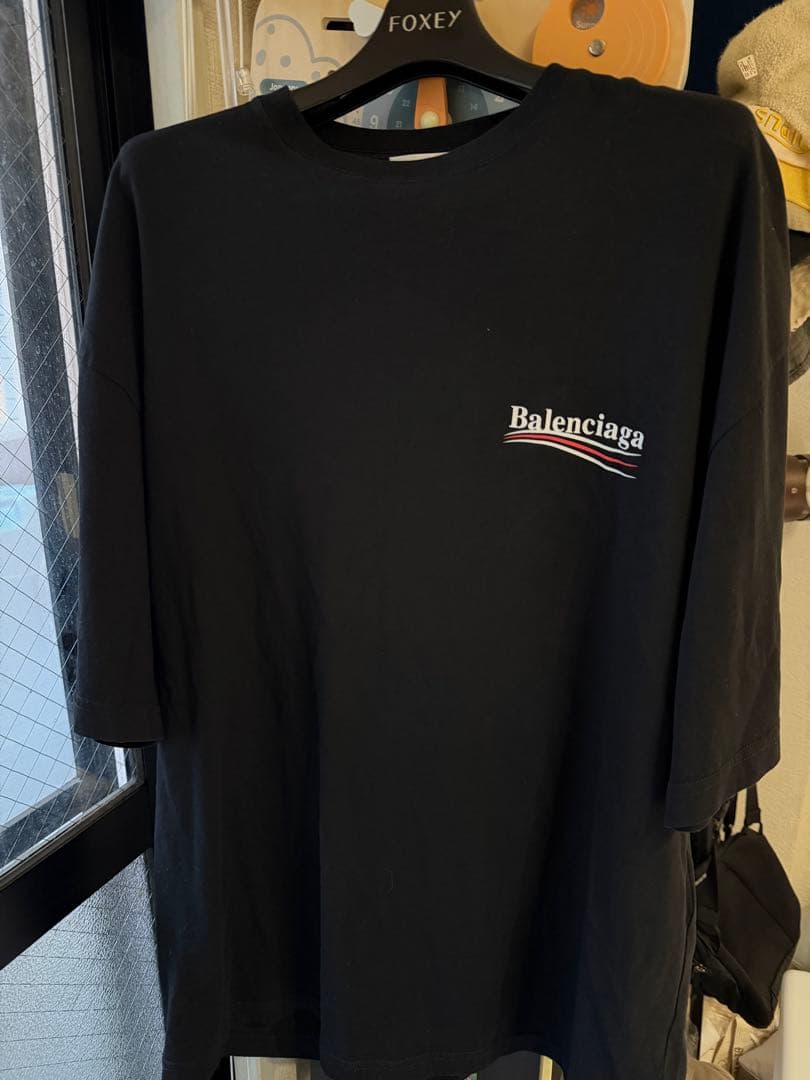 Balenciaga バレンシアガ Tシャツ ロゴT オーバーサイズ ブラック