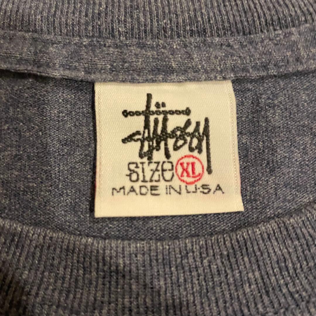 OLD STUSSY USA製 シャドーマン Tシャツ XL グレー
