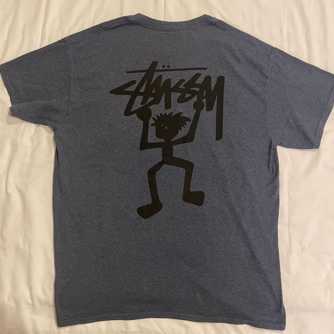 OLD STUSSY USA製 シャドーマン Tシャツ XL グレー