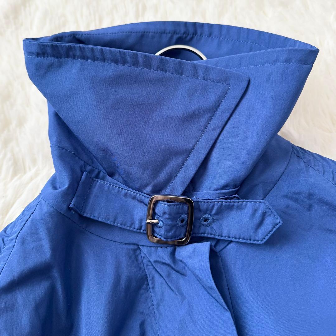 美品✨近年 マックスマーラ トレンチコート タフタ ELLA ロイヤルブルー