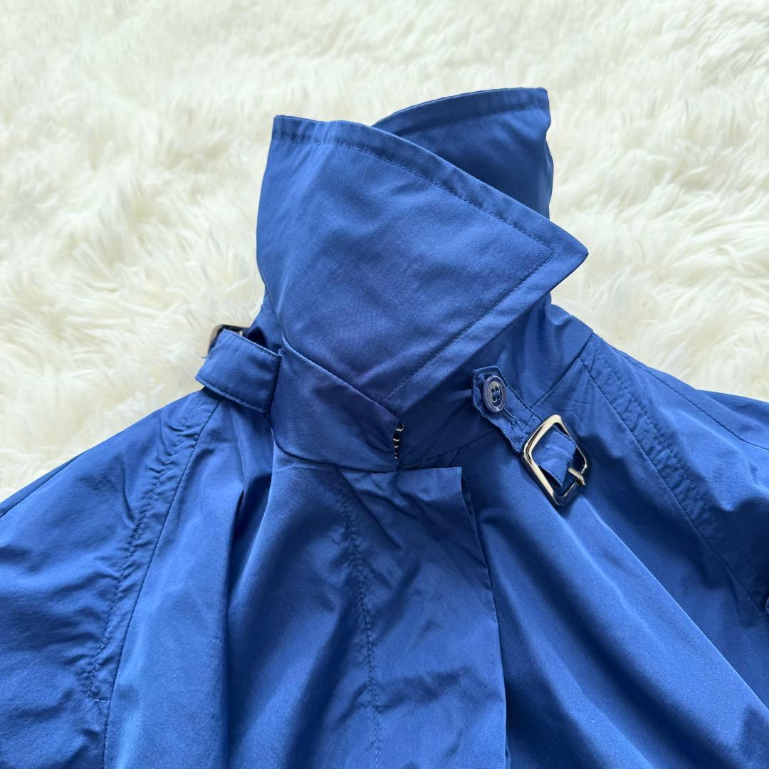 美品✨近年 マックスマーラ トレンチコート タフタ ELLA ロイヤルブルー