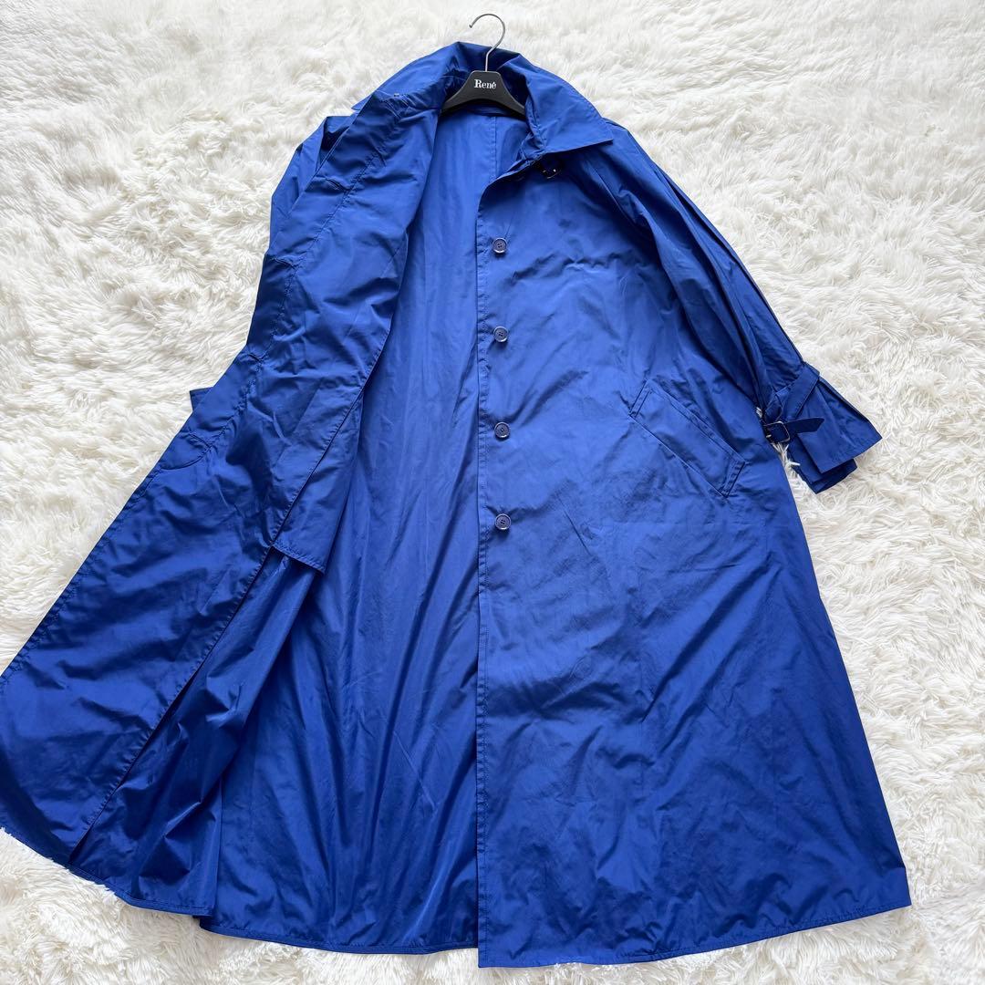 美品✨近年 マックスマーラ トレンチコート タフタ ELLA ロイヤルブルー