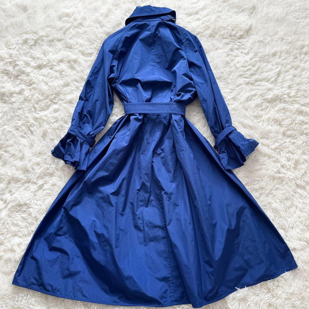 美品✨近年 マックスマーラ トレンチコート タフタ ELLA ロイヤルブルー