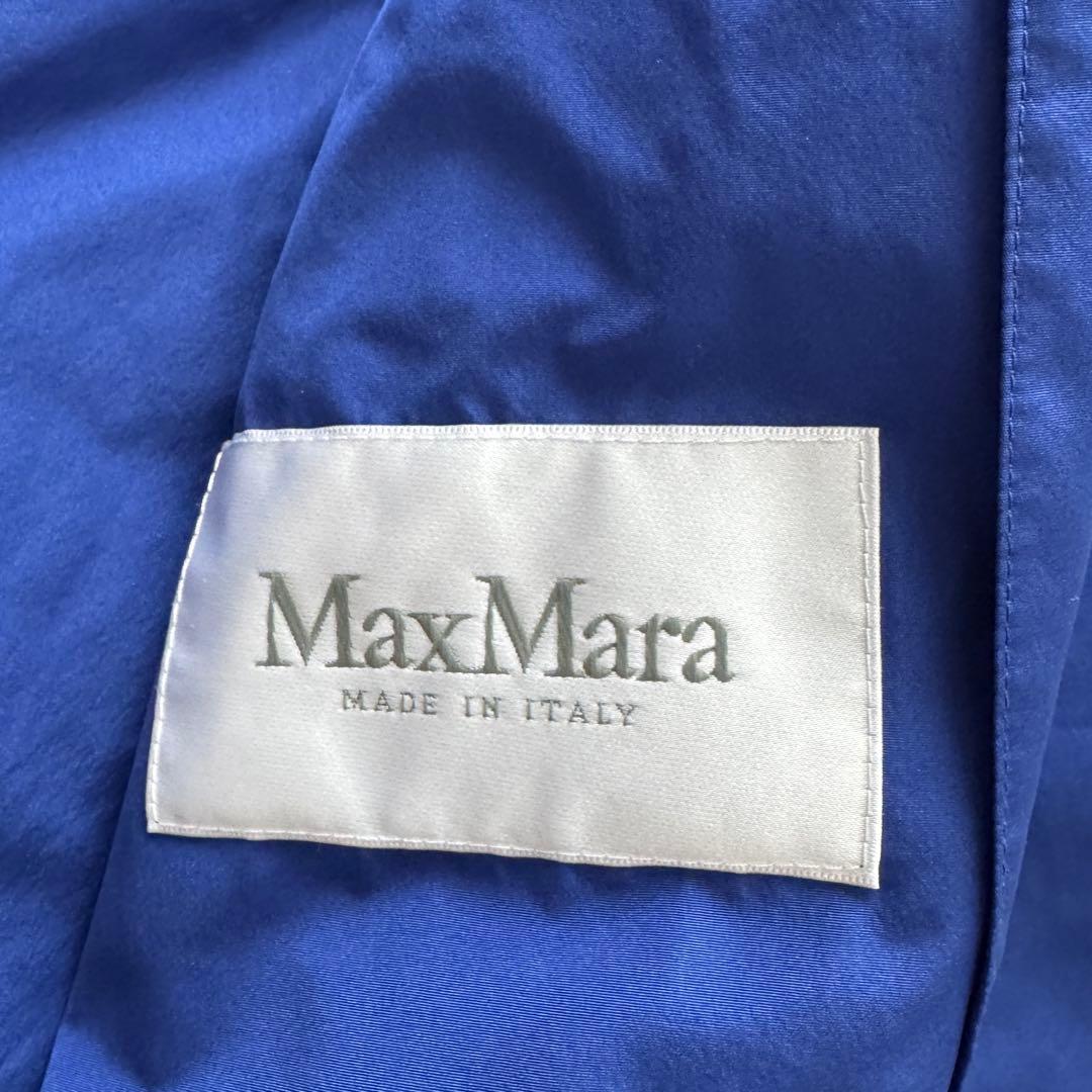 美品✨近年 マックスマーラ トレンチコート タフタ ELLA ロイヤルブルー