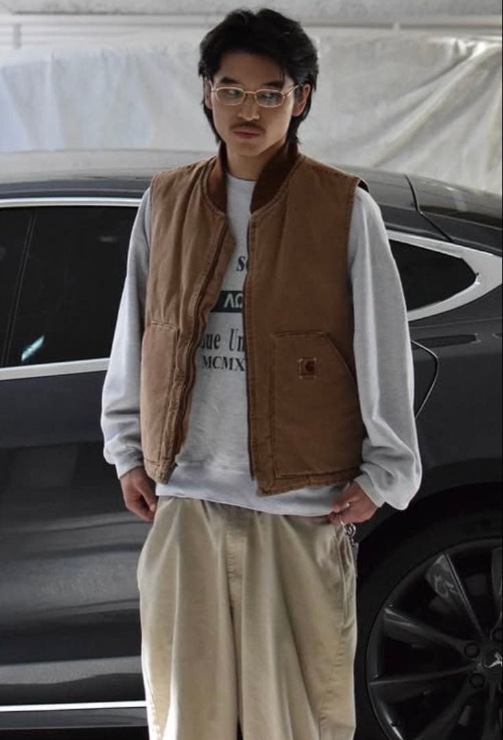アメリカ製　carhartt duck ベスト　props store