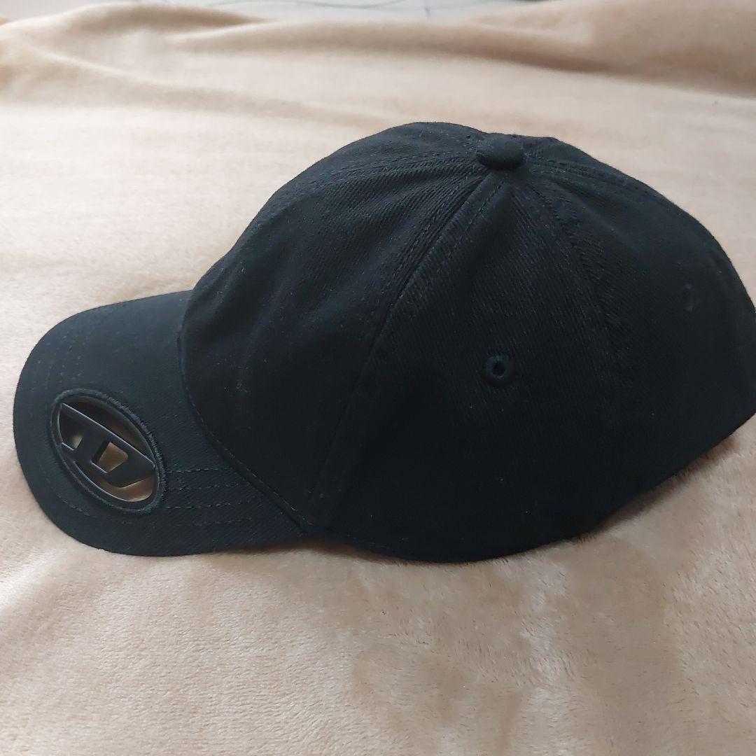 〈DIESEL〉C-Plak ロゴキャップ ブラック〈美品〉サイズ2